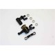 GPM Racing alloy steering assembly with bearings 1 set black TRX 1/10 slash 4X4 rally stampede /russtler /hoss 4X4