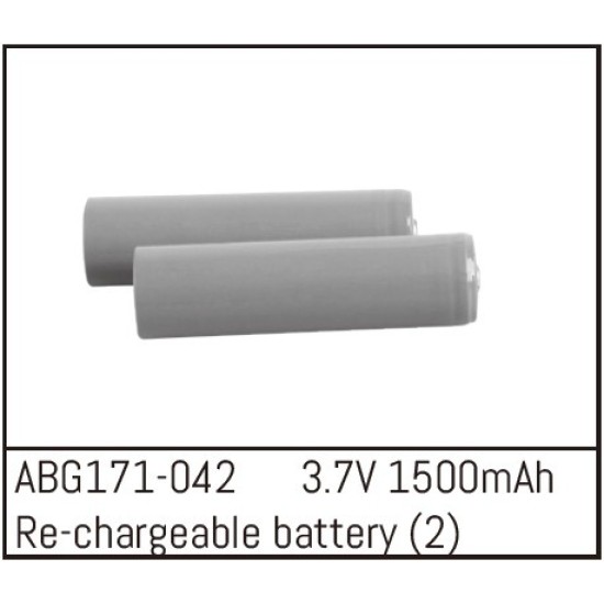 Oplaadbare Li-Ion Batterijen - 3,7V 1500mAh (2 stuks)