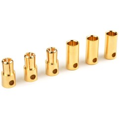 Castle Creations Bullet Connectors 5.5mm (3 sets M en V)