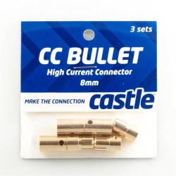 Castle Creations Bullet Connectors 8mm (3 sets M plus F)