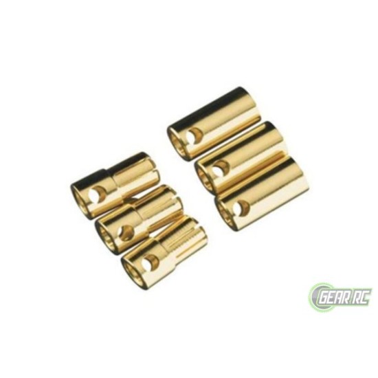 Castle Creations Bullet Connectors 6.5mm (3 sets M+F)