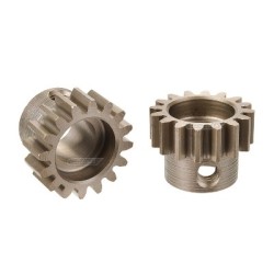 Team Corally - M1.0 Pinion – Short Wide Teeth – Hardened Steel - 16 Teeth - Shaft Dia. 8mm