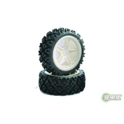 Fastrax 1/10th Touring Wheel/ Rally Block 5-spoke White (4)