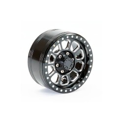 Fastrax 1.9 Heavy Duty ten black Alloy Beadlock Wheels (109g Each) (2pcs)