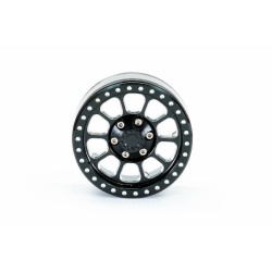 Fastrax 1.9 Heavy Duty ten black Alloy Beadlock Wheels (109g Each) (2pcs)