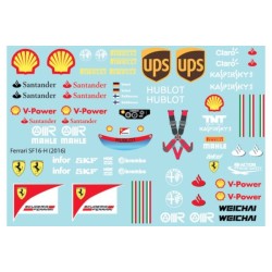 Fer. SF16-H (2016) F1 Decal Sheet for 1/10