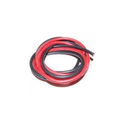 Silicone kabel 0,75mm 18AWG,  (50cm Rood + 50cm Zwart)