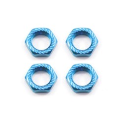 Borgmoer 17 mm (4) fijn draad 1.0, gekarteld, blauw