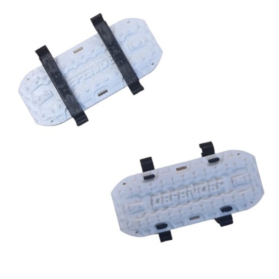 TRX-4M rijplaten wit 2 stuks