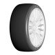 1:8 GT T04 SLICK XM5 Medium – Gemonteerd op nieuwe 20-spaaks stijve witte velg – 1 Paar
