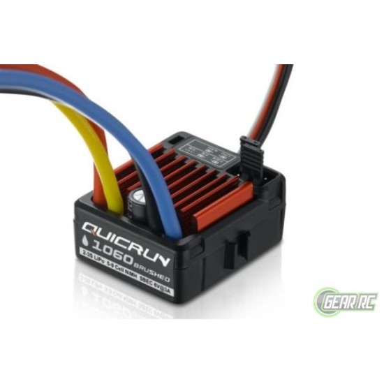 Hobbywing QuicRun 1060, 60A, Brushed ESC, 1/10 tamiya connector