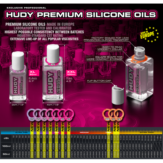 Hudy Premium Silicone Oil 425 Cst - 50Ml