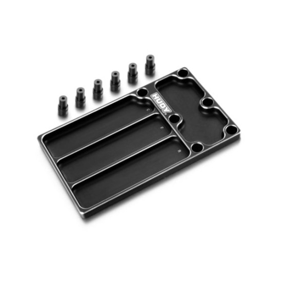 HUDY ALU TRAY FOR 1/8 OFF-ROAD DIFF ASSEMBLY