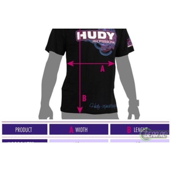 HUDY T-SHIRT - BLACK (XXL)