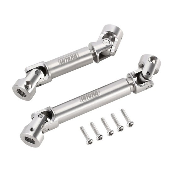 INJORA Stainless Steel Drive Shafts for 1/18 TRX4M