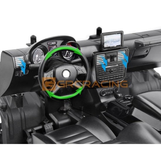 INJORA Black Interior Body Shell Cab Seat Kit for TRX4 G500 TRX6 G63