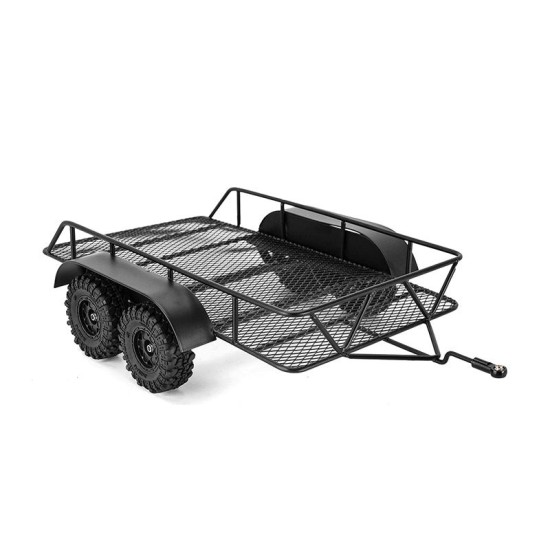 INJORA Metalen Aanhangwagen voor 1/18 RC Crawler TRX4M