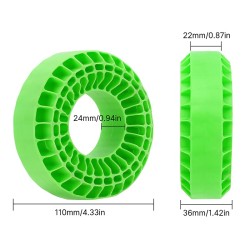 INJORA 4 stuks Siliconen Rubber Inserts Voor 118-122mm 1.9 Banden groen
