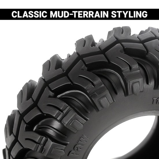 INJORA 1.0 52x19mm Mud Paw M/T Banden 4 stuks INJORA 1.0 52x19mm Mud Paw M/T Banden 4 stuks