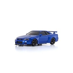 Kyosho  MINI-Z AWD NISSAN SKYLINE GT-R R34 V.spec  Metallic Blue (MA-020/KT531P)