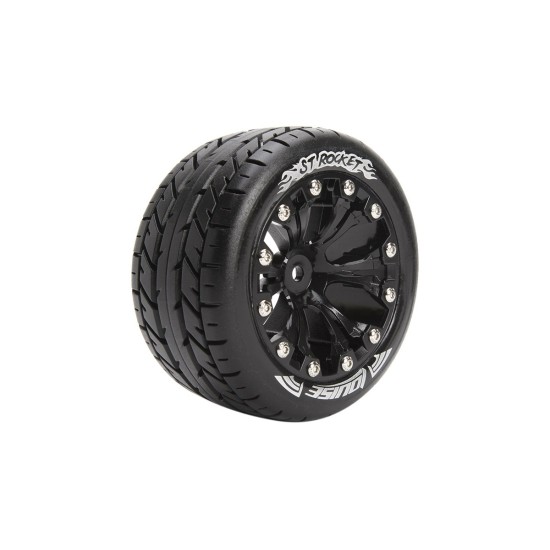 Louise RC ST-ROCKET 1-10 Stadium Truck Bandenset Gemonteerd Sport Velgen 2.8 Zwart 1/2-Offset Zeskant 12mm 2 stuks Louise RC ST-ROCKET 1-10 Stadium Truck Bandenset Gemonteerd Sport Velgen 2.8 Zwart 1/2-Offset Zeskant 12mm 2 stuks