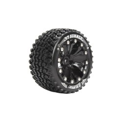 Louise RC ST-HUMMER 1-10 Stadium Truck Bandenset Gemonteerd Sport Velgen 2.8 Zwart 1/2-Offset Zeskant 12mm