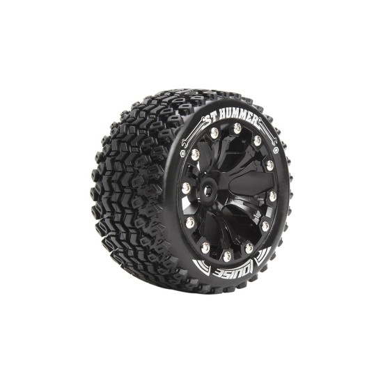 Louise RC ST-HUMMER 1-10 Stadium Truck Bandenset Gemonteerd Sport Velgen 2.8 Zwart 1/2-Offset Zeskant 12mm Louise RC ST-HUMMER 1-10 Stadium Truck Bandenset Gemonteerd Sport Velgen 2.8 Zwart 1/2-Offset Zeskant 12mm