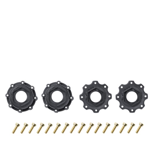 MT-Mallet MFT zacht op zwarte velg 17mm (0 en 1/2 Offset) LOUISE 1/8 Monster Truck (verwisselbare wiel meenemers) 2 stuks