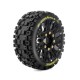 Banden en Wielen B-UPHILL 1/8 Buggy Soft MFT (Verwijderbare 17mm Hex 0 en 1/2 Offset) (2 stuks)