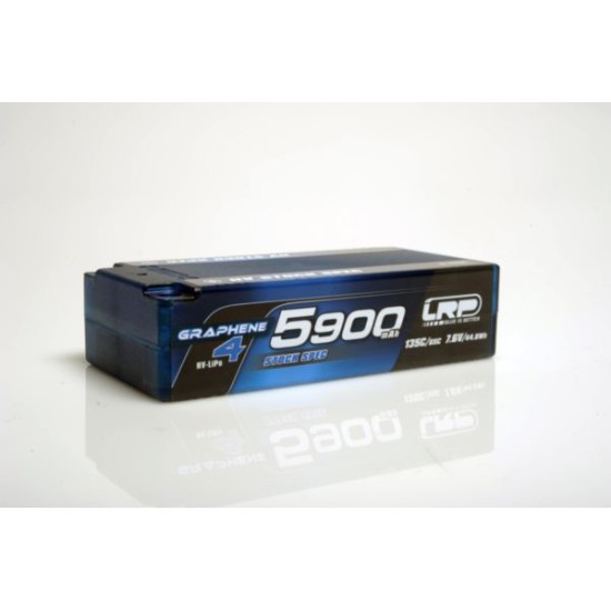 5 HV Stock Spec Shorty GRAPHENE-4 5900mAh Hardcase Akku - 7.6V LiPo - 135C/65C