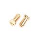 LRP WorksTeam - 5mm Goud Connectoren - 14mm lengte (4 stuks)