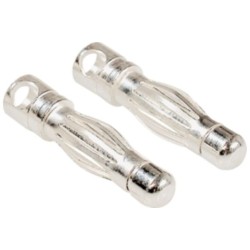 LRP 4mm Silver universal connectors (5 pairs)
