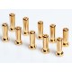5mm Gold connectors - WorksTeam - 18mm length (10 pcs.)