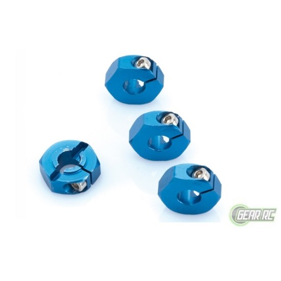 Aluminium Wheel-Adapter blue (4pcs) - S10