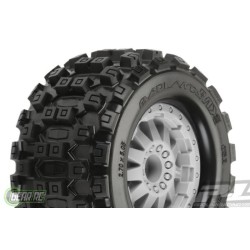 Badlands MX28 2.8 (Traxxas Style Bead) All Terrain Tires Mounted on F-11 Stone G