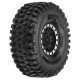 Hyrax 1.9 Predator (Super Soft) Rock Terrain Tires Mounted on Impulse Black/Silver Plastic Internal Bead-Loc 12mm Wheels (2) for Rock Crawler Front or Rear