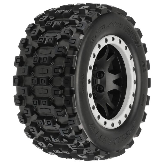 Badlands MX43 Pro-Loc All Terrain Tires (2) Mounted on Impul