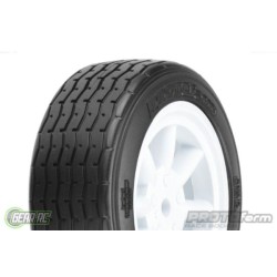 PROTOform VTA Front Tires (26mm) Mounted on White Wheels (2)