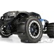 Sling Shot 4.3 Pro-Loc Sand Tires (2) Mounted on Impulse Pro-Loc Black Wheels with Stone Gray Rings for X-MAXX Front or Rear
