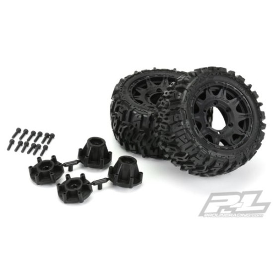 Trencher LP 2.8 All Terrain Tires Mounted on Raid Black 6x30 Removable Hex Wheel Trencher LP 2.8 All Terrain Tires Mounted on Raid Black 6x30 Removable Hex Wheel