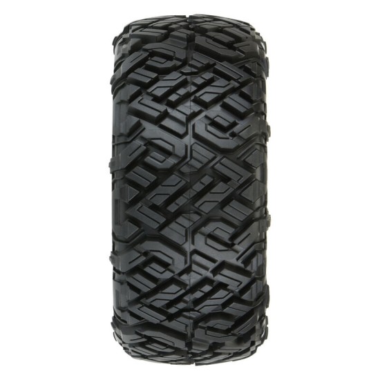 Proline Icon SC 2.2/3.0 M2 (Medium) All Terrain Tires Mounted on Raid Black 6x30 Removable 12mm Hex Wheels (2) for Slash 2wd & Slash 4x4 Front or Rear