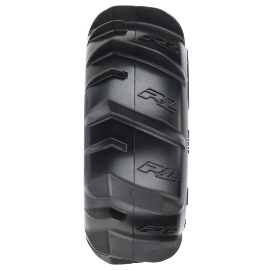 Proline Dumont Paddle SC 2.2/3.0 Sand/Snow Tires Mounted on Raid Black 6x30 Removable 12mm Hex Wheels (2) for Slash 2wd & Slash 4x4 Front or Rear