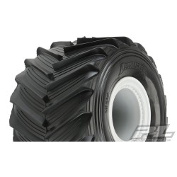 Demolisher 2.6/3.5 All Terrain Tires Mounted on LMT Gray Wheels (2) for Losi LMT Front or Rear
