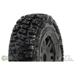  Trencher Off-Road Tires Mounted on Black Split Six Front Wh