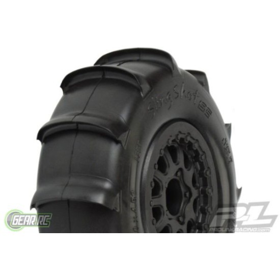 Sling Shot SC 2.2/3.0 XTR Tires (2) Mounted on Renegade Blac