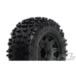 Badlands 2.8" All Terrain Tires Mounted on Raid Black 6x30 Removable Hex Wheels