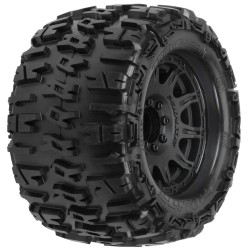 Trencher X 3.8 All Terrain Tires Mounted on Raid Black 8x32 Removable Hex Wheels
