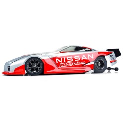 Nissan GT-R R35 Pro Mod Clear Body for Losi 22S No Prep Drag Car & Other SC-Based Drag Cars
