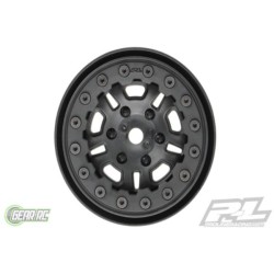 Proline FaultLine 1.9 Black Black Bead-Loc 10 Spoke Wheels for Rock Crawlers Front or Rear