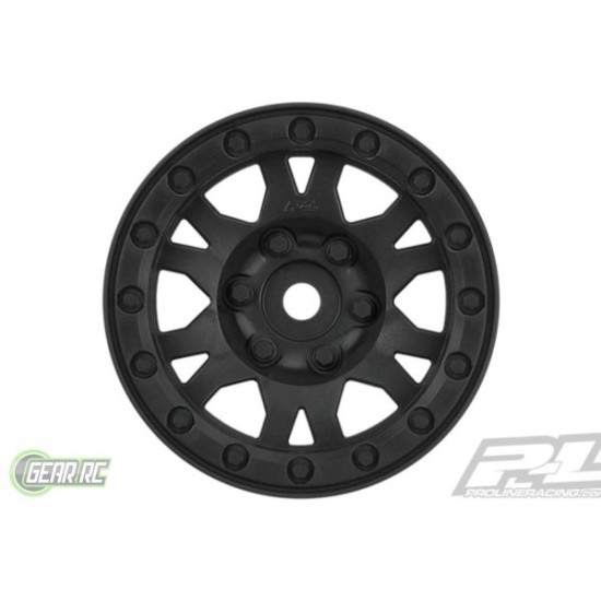 Impulse 1.9 Black Plastic Internal Bead-Loc Wheel for Rock Crawlers Front or Rea